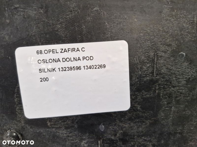 OPEL ZAFIRA C OSŁONA DOLNA POD SILNIK 13239596 13402269 - 13