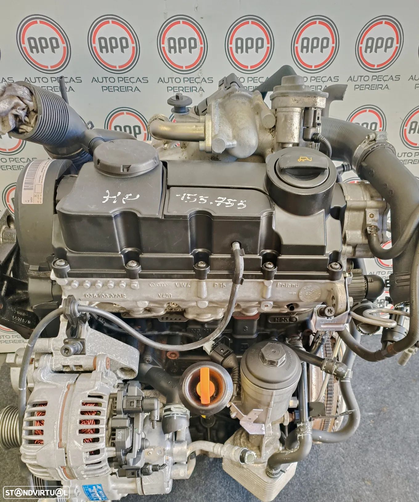 Motor VW Sharan, Alhambra 2.0 TDI, referência BRT, aproximadamente 227 000 KMS . - 1