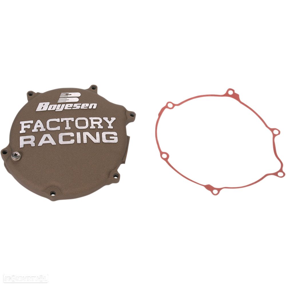 tampa de embraiagem boyesen factory racing aluminum kawasaki kx 125 - 1