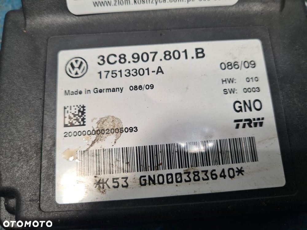 VOLKSWAGEN PASSAT CC STEROWNIK HAMULCA RĘCZNEGO 3C8907801B - 2