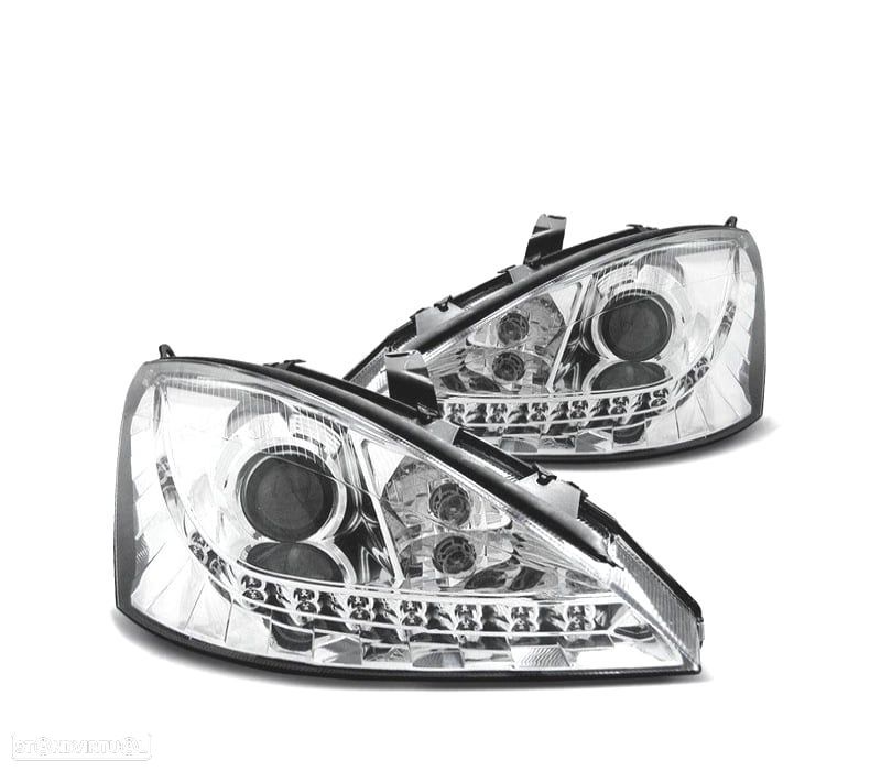 FARÓIS COM LUZ DIURNA TFL PARA FORD FOCUS MK1 01-04 - 1