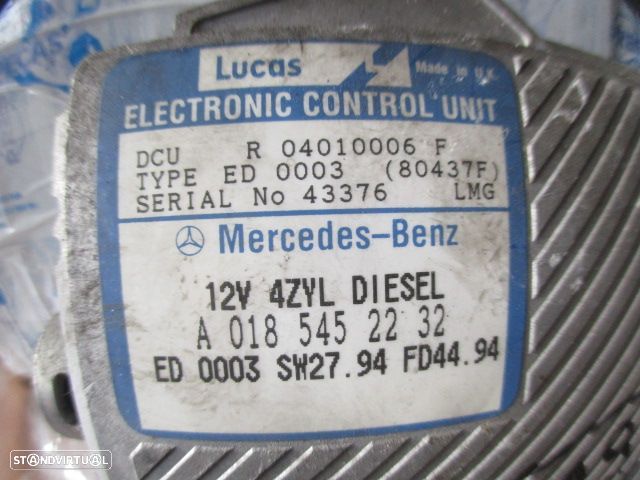 Centralina A0185452232 MERCEDES W202 1995 C220D 95CV 5P CINZA ORIGINAL MERCEDES W202 C 220D 1999 2.2 95CV 4P PRETO ORIGINAL - 4
