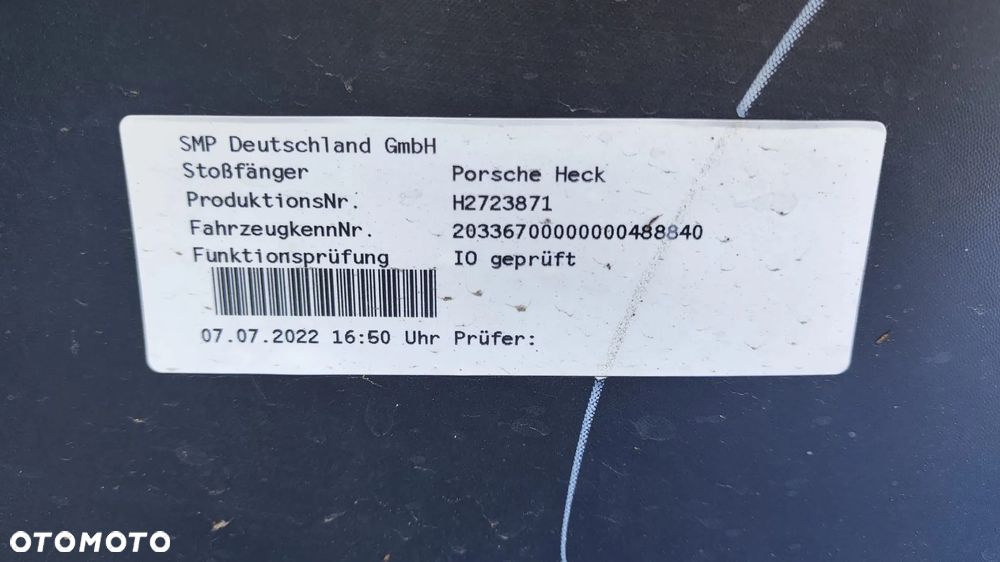 ZDERZAK TYŁ TYLNY CZARNY NA CZĘŚCI KOŃCÓWKA WYDECHU TŁUMIKA BLENDA EMBLEMAT NAPIS ODBLASK CZUJNIK COFANIA PDC ZAŚLEPKA HAKA SPOILER DYFUZOR PORSCHE 911 992 CARRERA S - 20