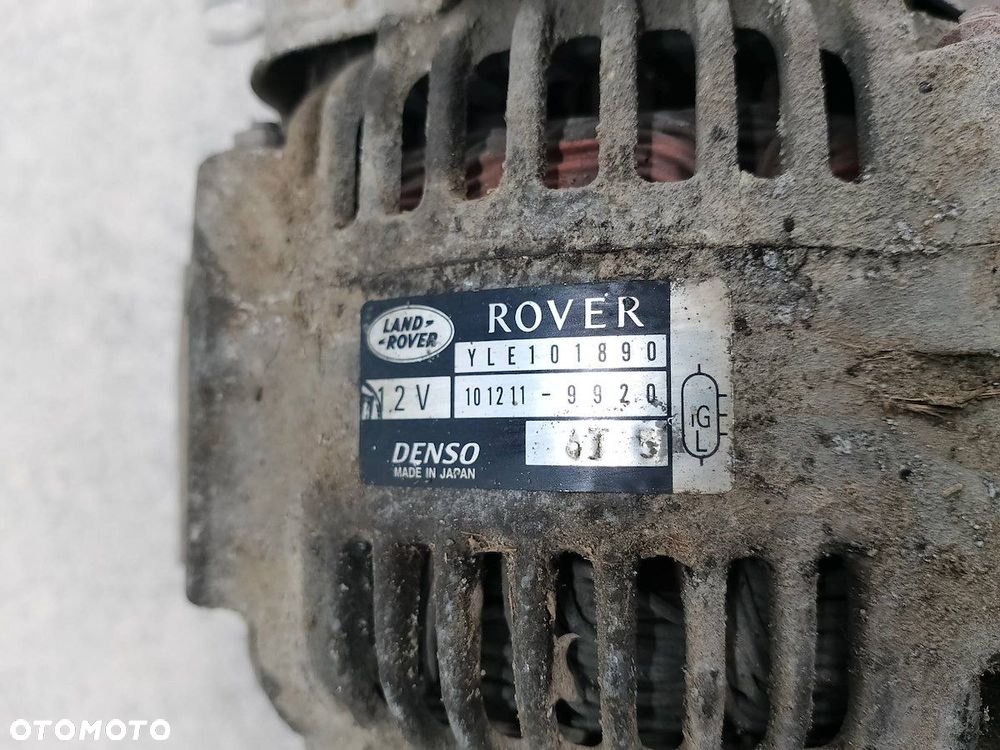 ALTERNATOR LAND ROVER FREELANDER I SRB10123098 101211-9920  DENSO 1.8 16V - 5