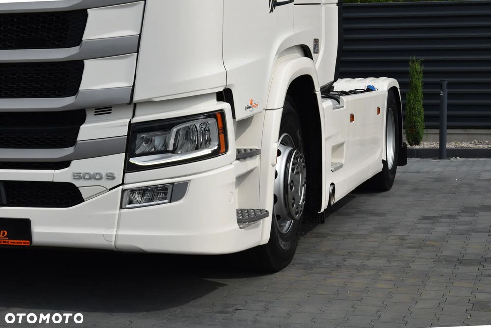 Scania 500S / FULL AIRMATIC / HYDRAULIKA / RETARDER / KLIMATYZACJA POSTOJOWA / ACC / KLIMA / 2 ZBIORNIKI PALIWA / FULL LEDY / FULL SPOILERY / SERWISOWANA / SPROWADZONA - 11