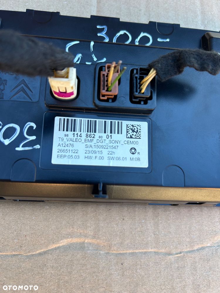 Peugeot 308 T9 ekran wyświetlacz nawigacji 981148628001 Citroen - 6