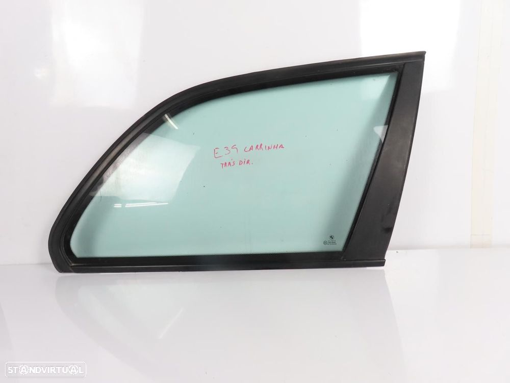 Vidro fixo Direito/Trás/Lateral Usado / Original BMW 5 Touring (E39) - 1