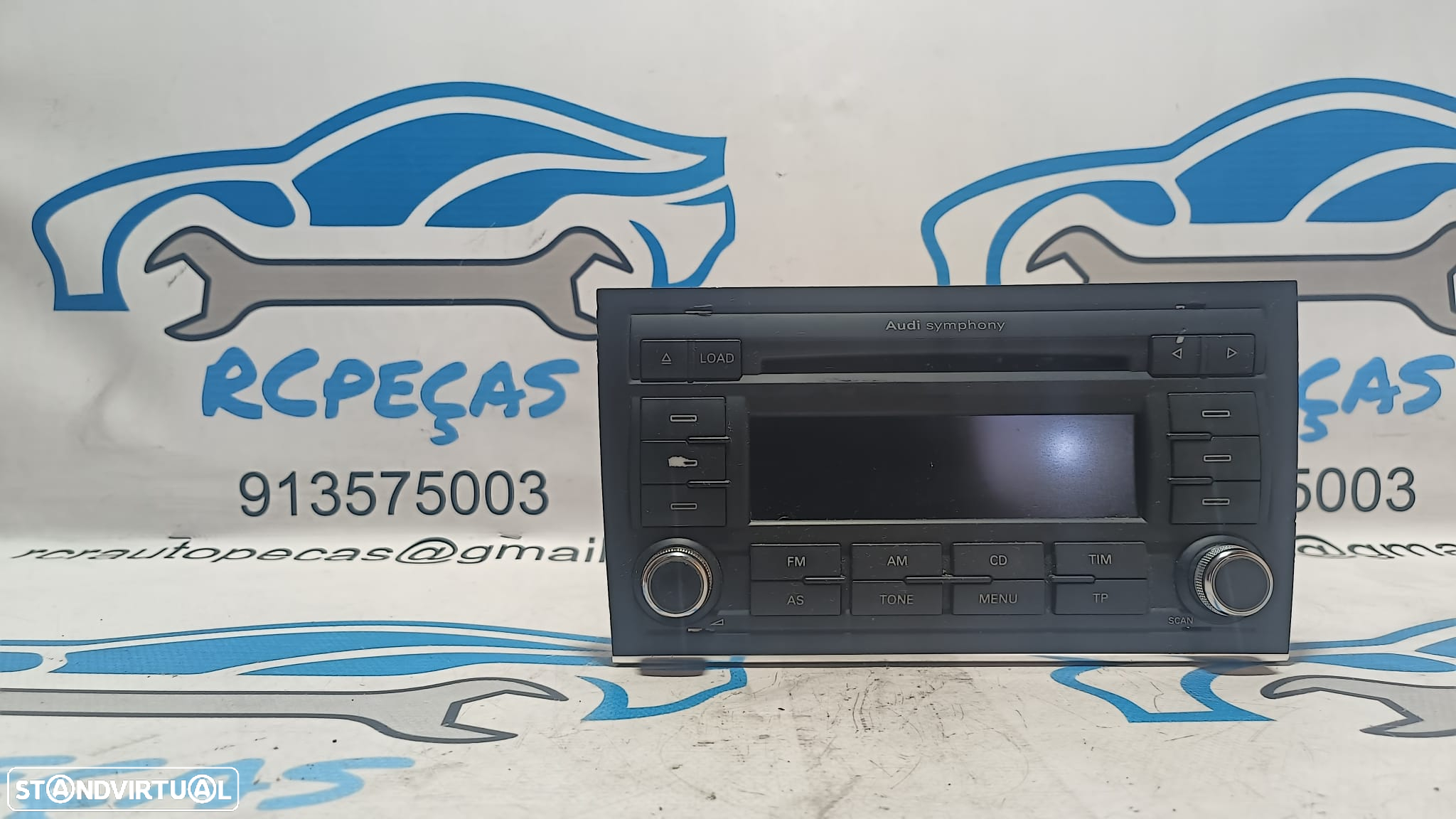 RADIO AUTORADIO LEITOR CD SYMPHONY AUDI A4 B7 B6 8E0035195AD 8E0035195 7646018380 BLAUPUNKT DISPLAY COMANDOS COMUTADOR PAINEL CONTROLO COMUNICAÇÃO - 3