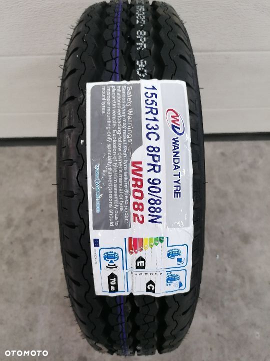 Nowa opona wzmacniana 155 R13C WANDA koło felga przyczepa - 3