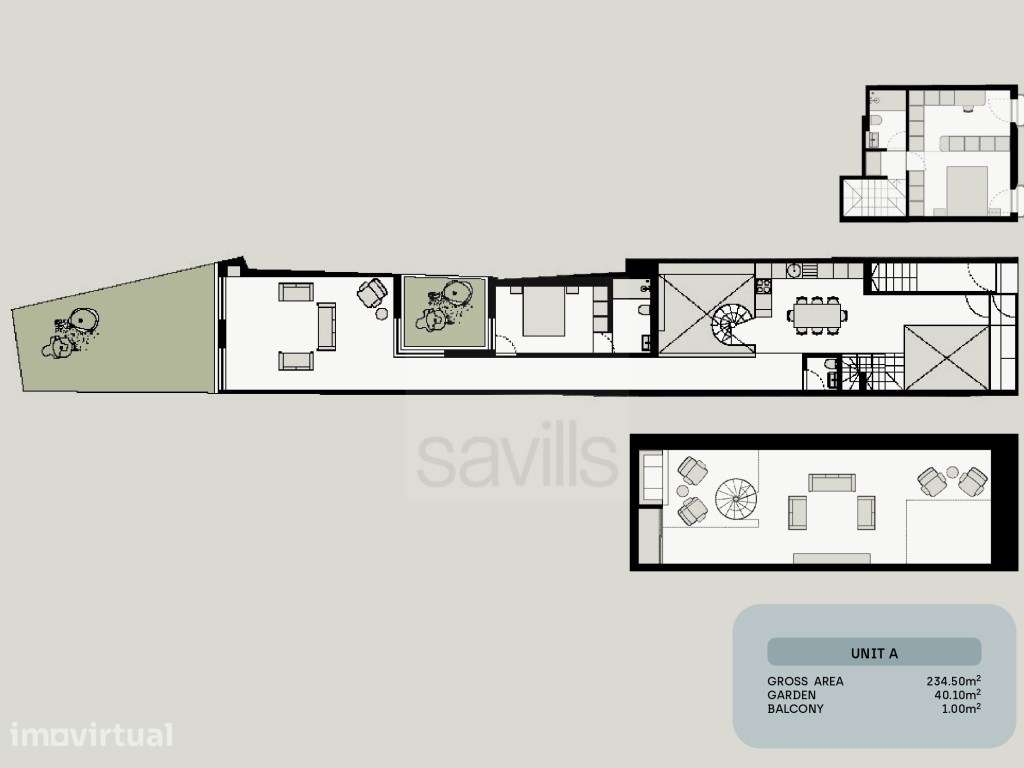 Apartamento T3 Triplex com jardim à venda na baixa do Porto - Grande imagem: 4/7