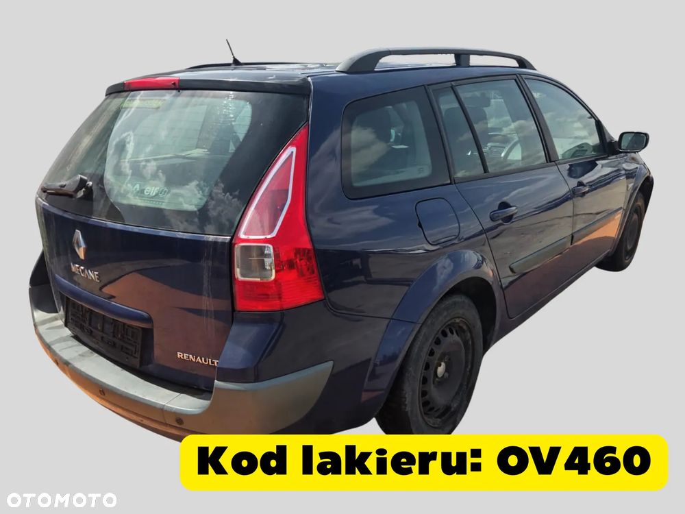 Renault Megane II 2006  Silnik 1.6 16V (K4M812) 113KM (83kW) OV460 Na części silnik, maska, drzwi, zderzak, klapa bagażnika, lampa - 2