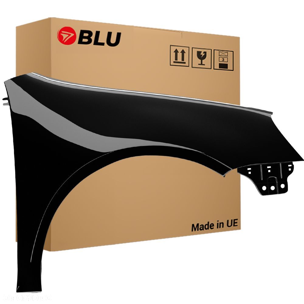 BLU Błotnik VW GOLF V 5 L041 LO41 prawy czarny 03-09 przód hatchback ocynk Schwarz - 1