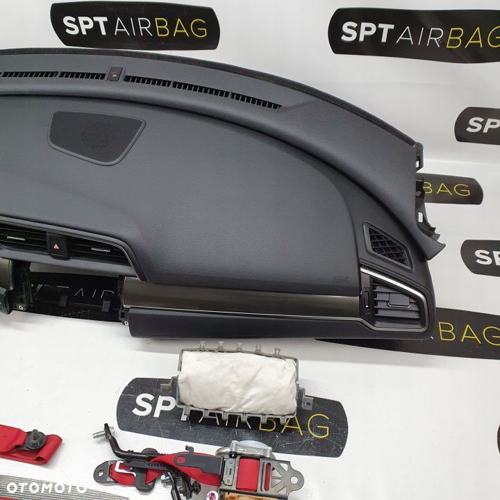 HONDA CIVIC 10 X TYPE-R DESKA ROZDZIELCZA KONSOLA KOKPIT PULPIT PODUSZKI AIRBAG AIR BAG PASY KIT SET - 4