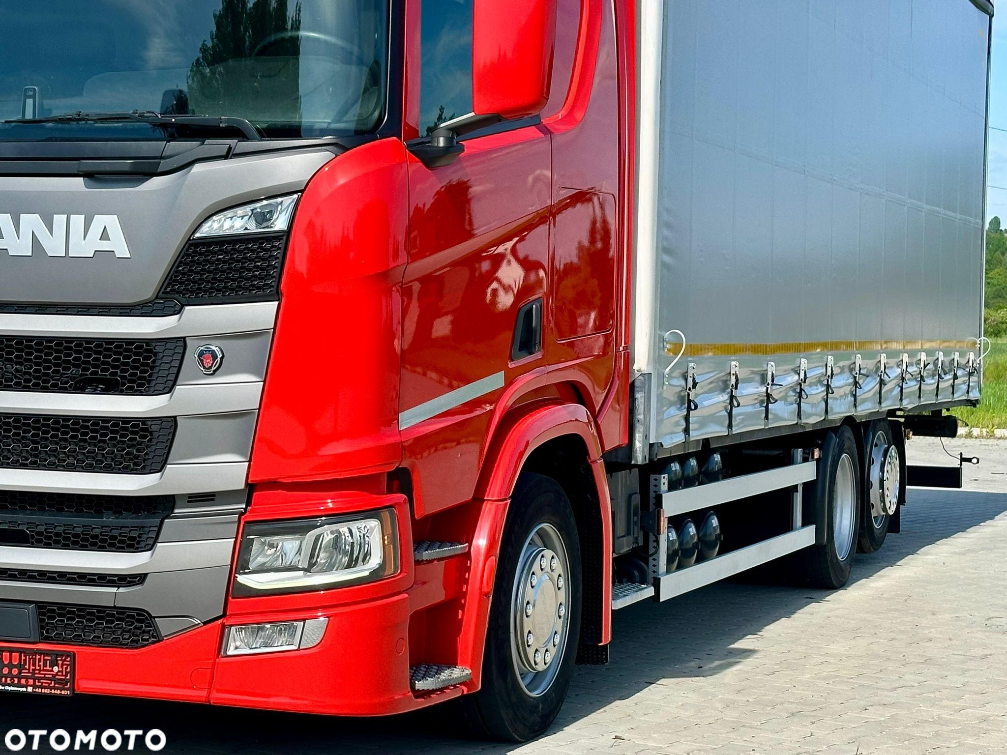Scania R410 / FIRANKA / 21 EUROPALET / 8.5 M DŁUGOŚCI / 6x2 / PODWIESZANA I SKRĘTNA OŚ / AUTOMAT / SYPIALKA / 12.2020 ROK - 18