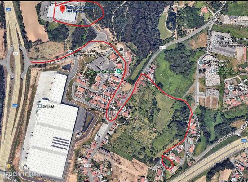 Terreno para construção de moradia de 3 frentes perto de Valadares - Vista 4