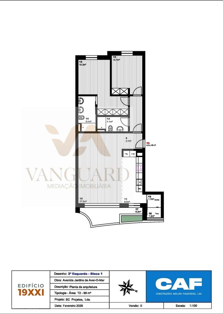 Apartamento T2 Venda em Póvoa de Varzim, Beiriz e Argivai,Póvoa de Var - Grande imagem: 2/13