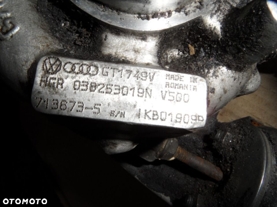 TURBINA TURBOSPREZARKA VW SHARAN ALHAMBRA 1.9 TDI 038253019N - 3