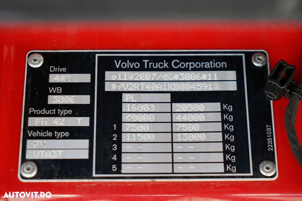 Volvo FH 500 / SISTEM HIDRAULIC / I-SHIFT / JANTE DIN ALIAJ / EURO 6 - 38