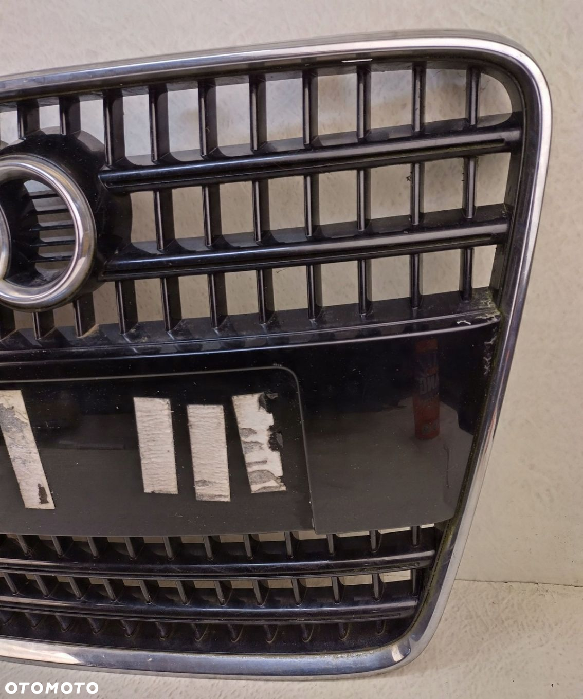 AUDI Q7 4L 05-09 S-LINE GRILL ATRAPA ZDERZAKA PRZEDNIEGO CHROM 4L0853651 - 2