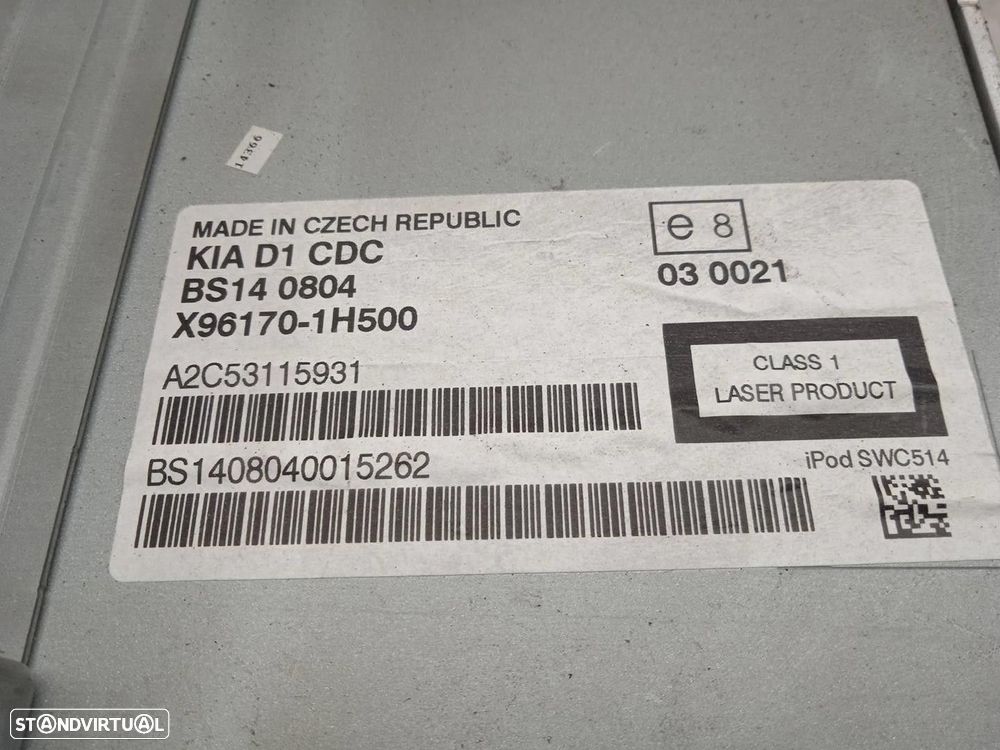 SISTEMA AUDIO / RADIO CD KIA CEED FASTBACK 2008 - 2