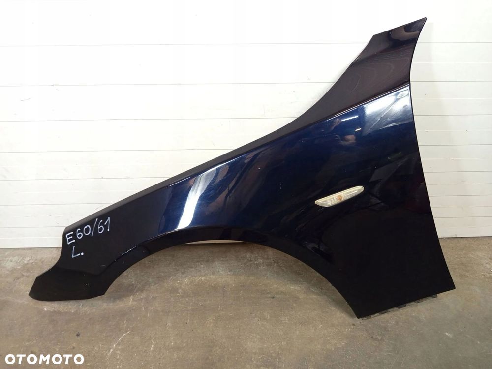 BŁOTNIK LEWY PRZÓD LEWY PRZEDNI BMW 5 E60 E61 CARBON SCHWARZ 416/9 - 1