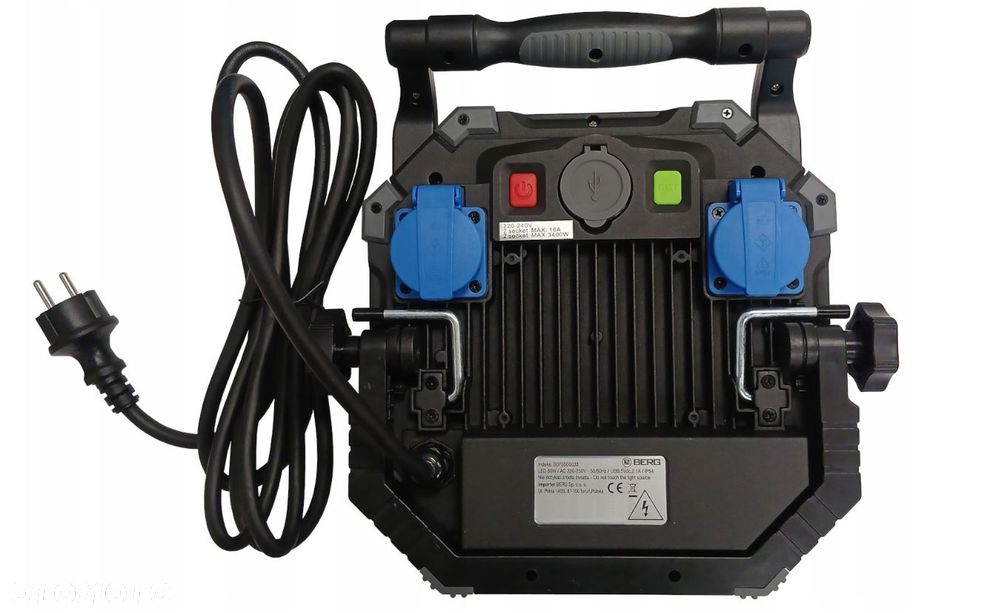 Lampa LEDowa o mocy 100W z podwójnym gniazdem 230V Double Socket - 2