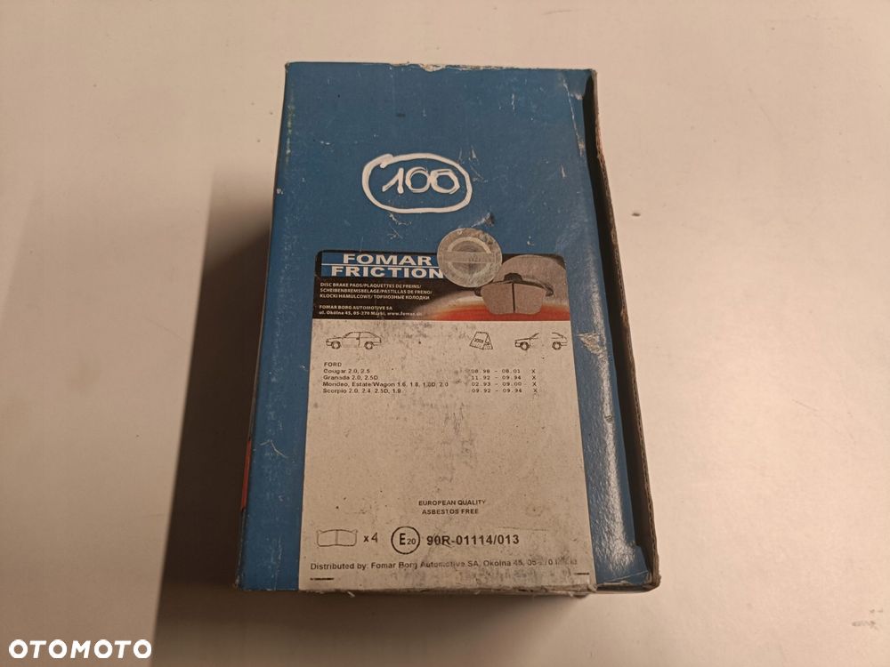 KLOCKI HAMULCOWE Ford Mondeo MK2 Cougar PRZEDNIE _ przód 493081 - 1