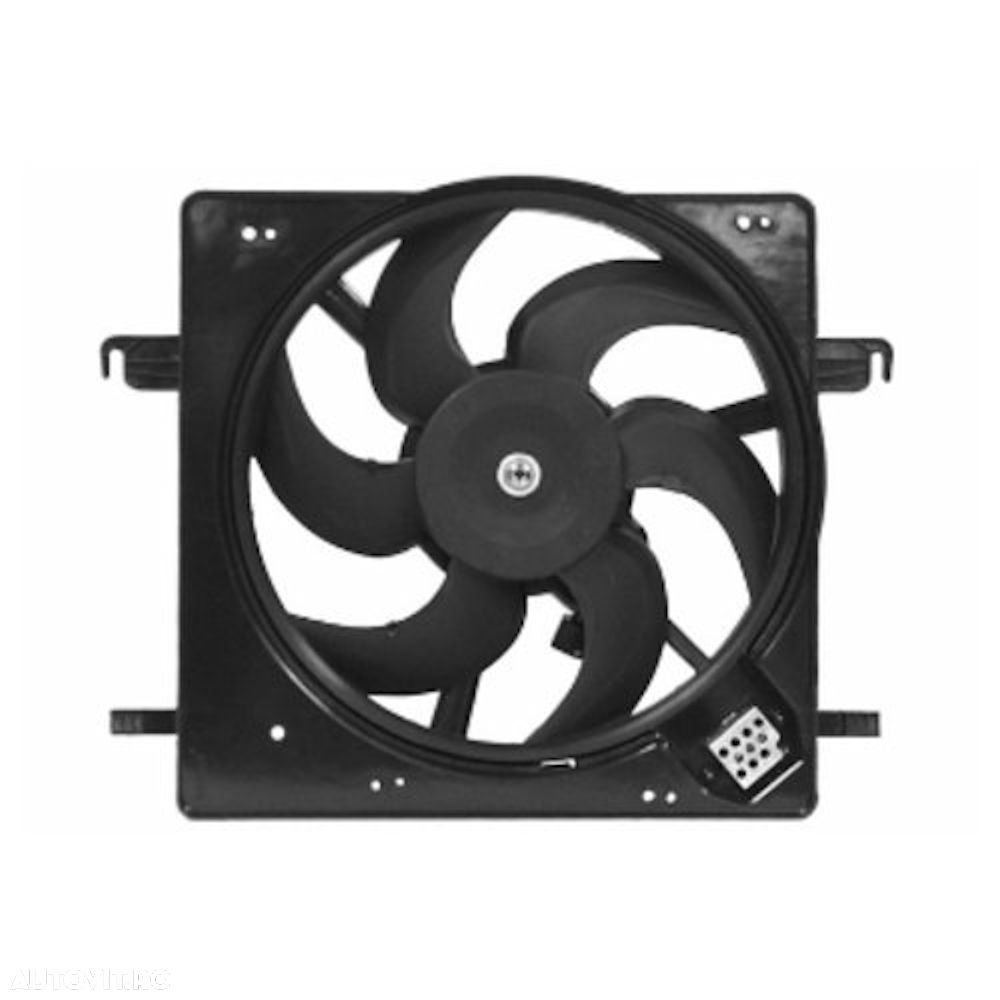 GMV radiator electroventilator Ford Ka, 1996-2008, Motorizare 1.0 I; 1,3 I Benzina, tip climatizare cu AC, cutie Manuala, dimensiune 325mm, cu 2 pini, plastic, - 1
