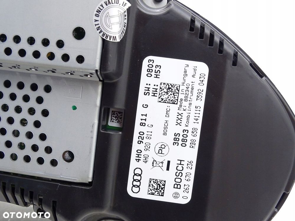 LICZNIK ZEGAR ZEGARY AUDI S8 D4 LIFT 4.0 TFSI CTFA CTF 16R 4H0920811G - 4