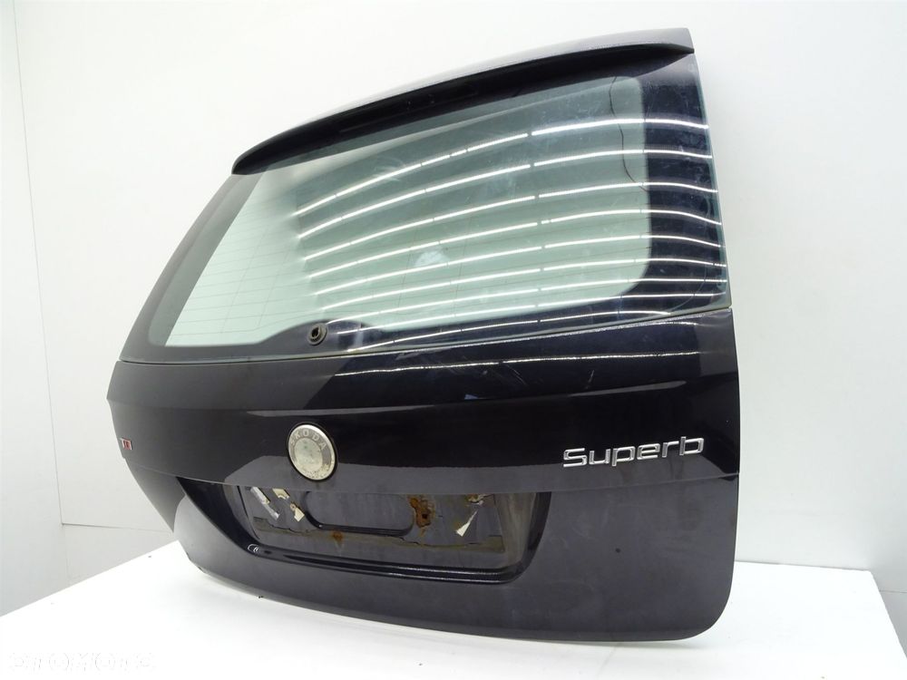 Klapa bagażnika tył tylna szyba lf9r 3t9827159 skoda superb ii kombi - 3