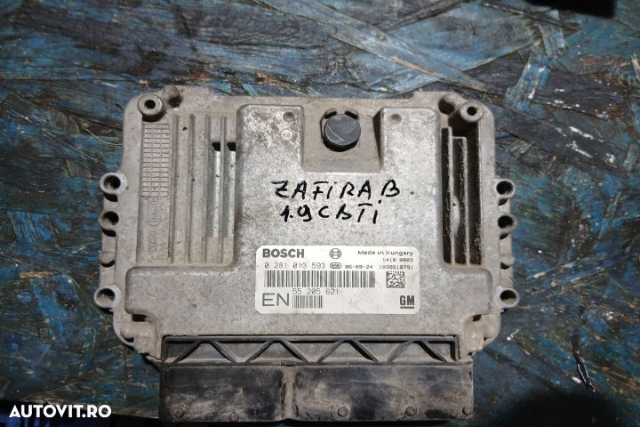 Calculator motor ECU 55205621 0281013593 55205621 0281013593 Opel Zaf - 1