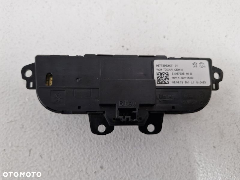 PEUGEOT 508 I 1 PANEL PRZEŁĄCZNIKI KLIMATYZACJI NAWIEWU TYŁ TYLNY 96773953XT - 7