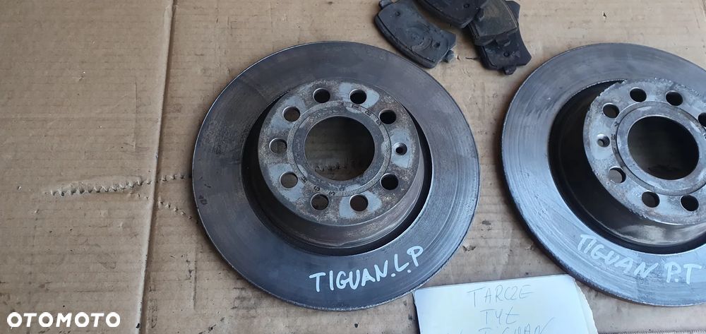 Tarcze klocki hamulcowe tył tylne 280mm VW Tiguan I Lift 2.0 TDI - 2
