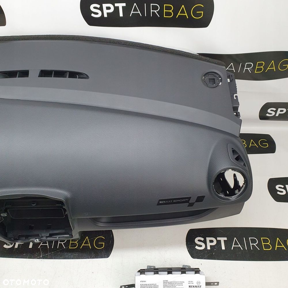 RENAULT CLIO IV 4 RS DESKA ROZDZIELCZA KONSOLA KOKPIT PULPIT PODUSZKI AIRBAG AIR BAG PASY KIT SET - 4