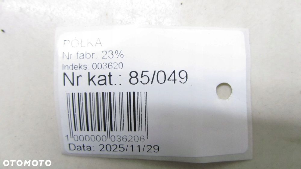 SUZUKI VITARA III LIFT PÓŁKA BAGAŻNIKA 88910-86R10 18- - 6