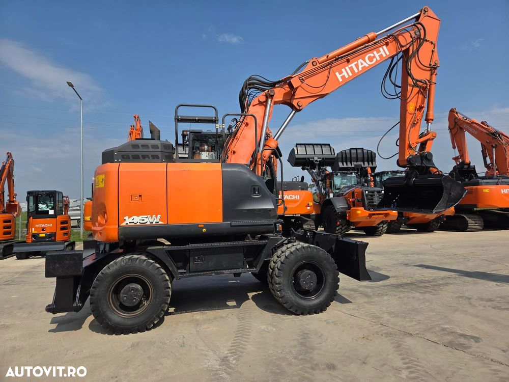 Hitachi PE ROTI 17t, ZX145W-6, 2018, 4.379h, LAMA SI CALE, 3 BRATE EXCAVARE, ad sapare 6m, latime 2,5m, inst picon+rotire, cupa EXCAVARE NOUA, cupa TALUZ INCLINABILA, Antifurt, 3 camere, consum mediu 8,6l/h, posibil leasing 3 ani, CA NOU, PROMOTIE 91.900 EUR - 4