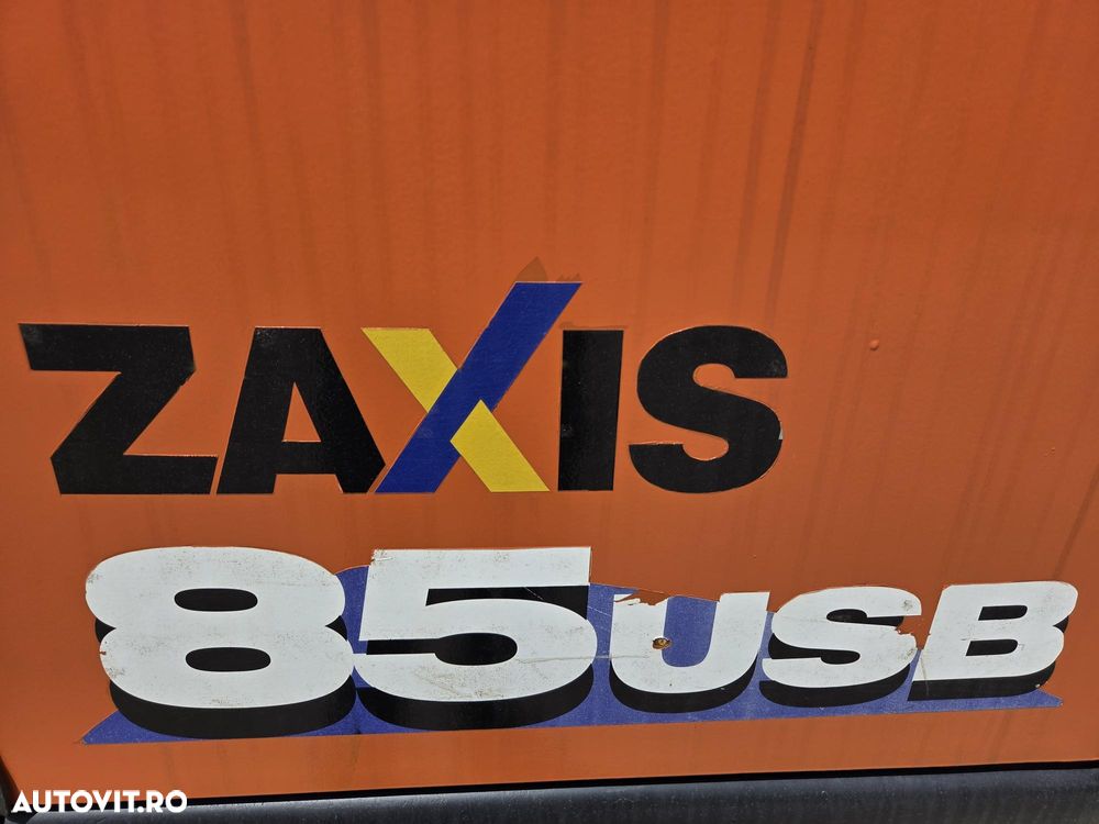 Hitachi ZX85-6, 2022, 2.491h, Masa operationala 8,6t, cupla rapida HIDRAULICA+3 CUPE NOI, senile paduri cauciuc, inst picon si inst rotire pe brate, ad sapare 5m, ridica 3,8t, aer cond, LAMA, STARE FOARTE BUNA, posibil leasing 4 ani-PROMOTIE 62.900 EUR+Tva - 22