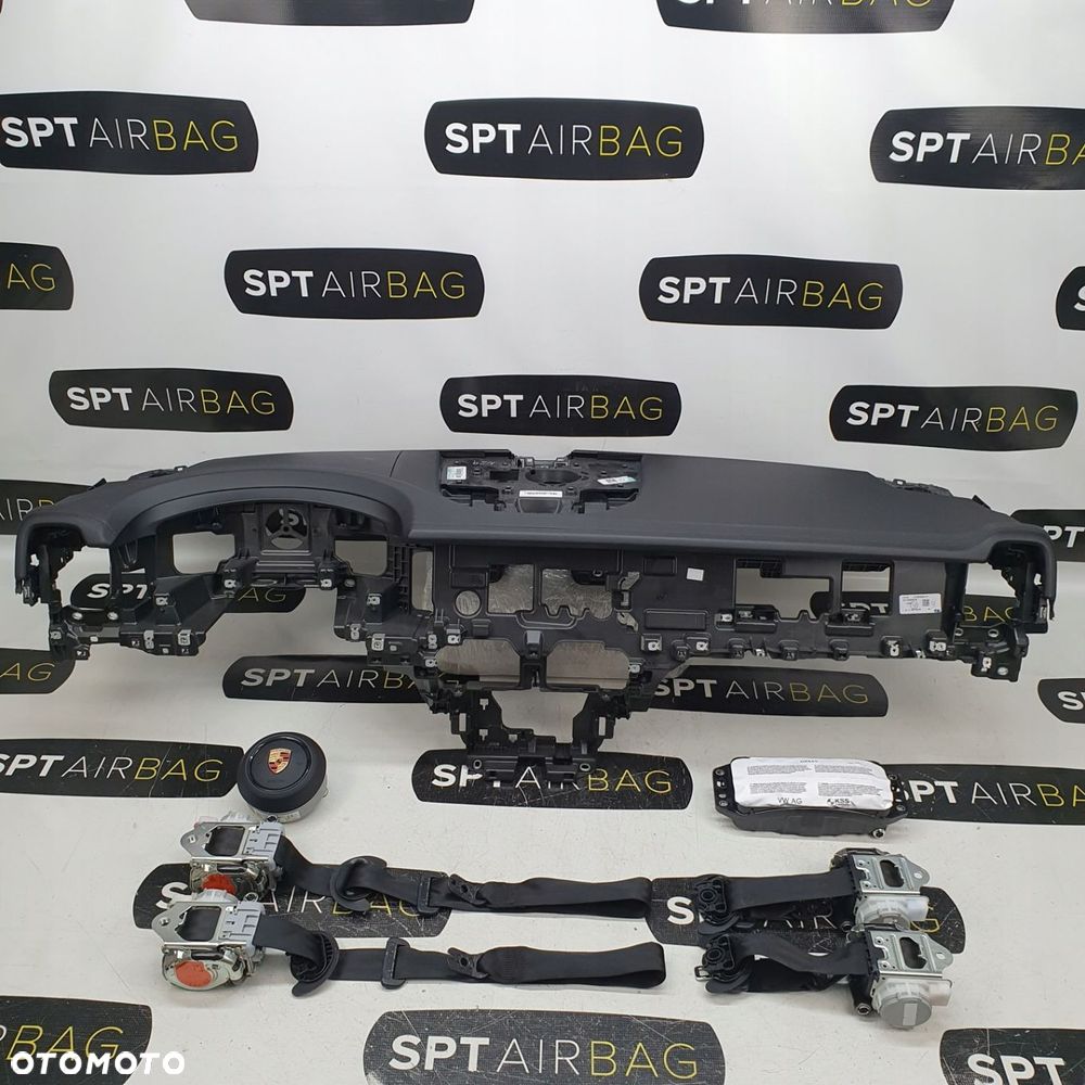 PORSCHE CAYENNE III LIFT 9Y DESKA ROZDZIELCZA KONSOLA KOKPIT PULPIT PODUSZKI AIRBAG AIR BAG PASY KIT SET - 1