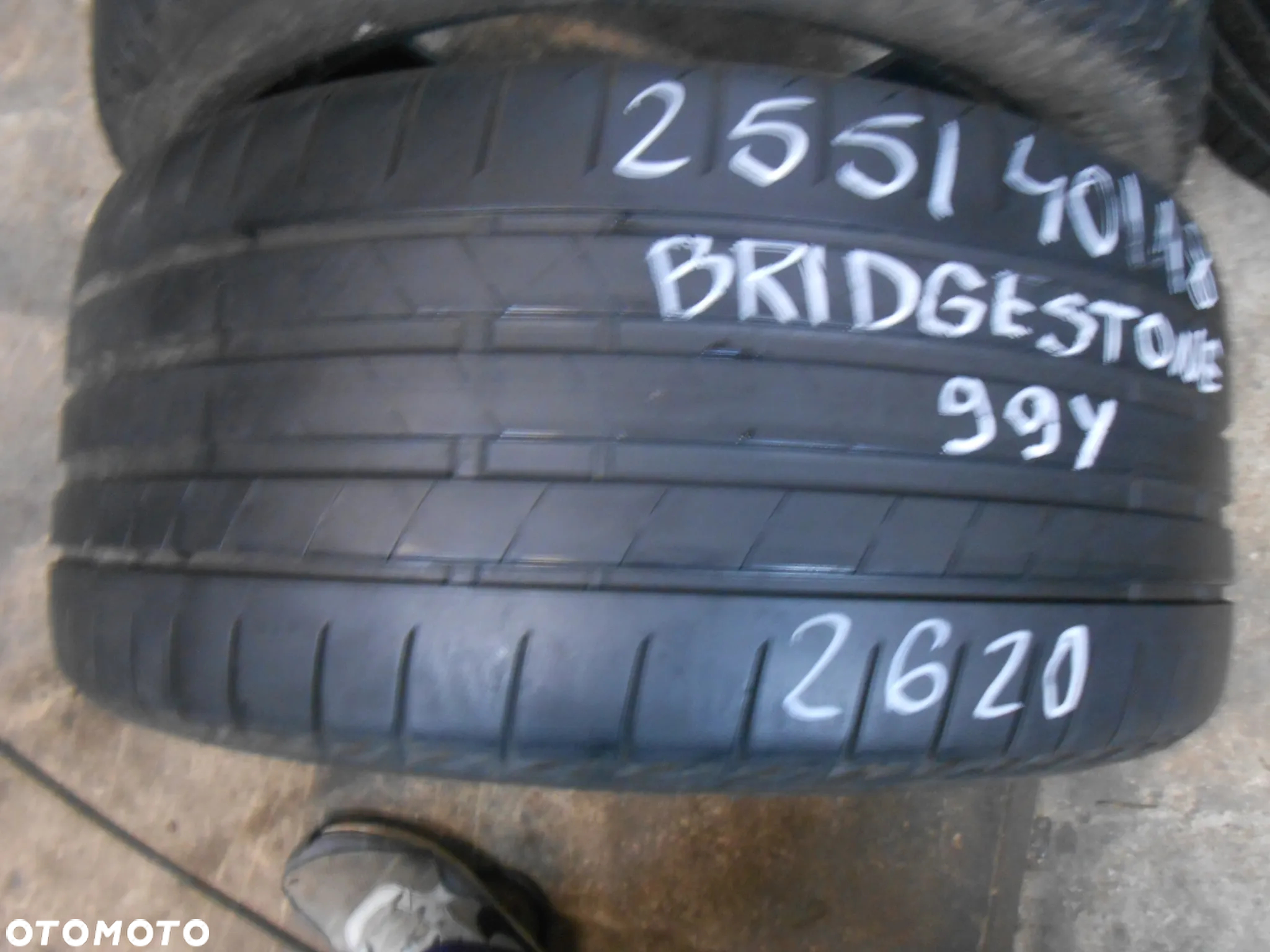 OPONY 255/40R18 BRIDGESTONE TURANZA T005 DOT 2620 7MM - 2
