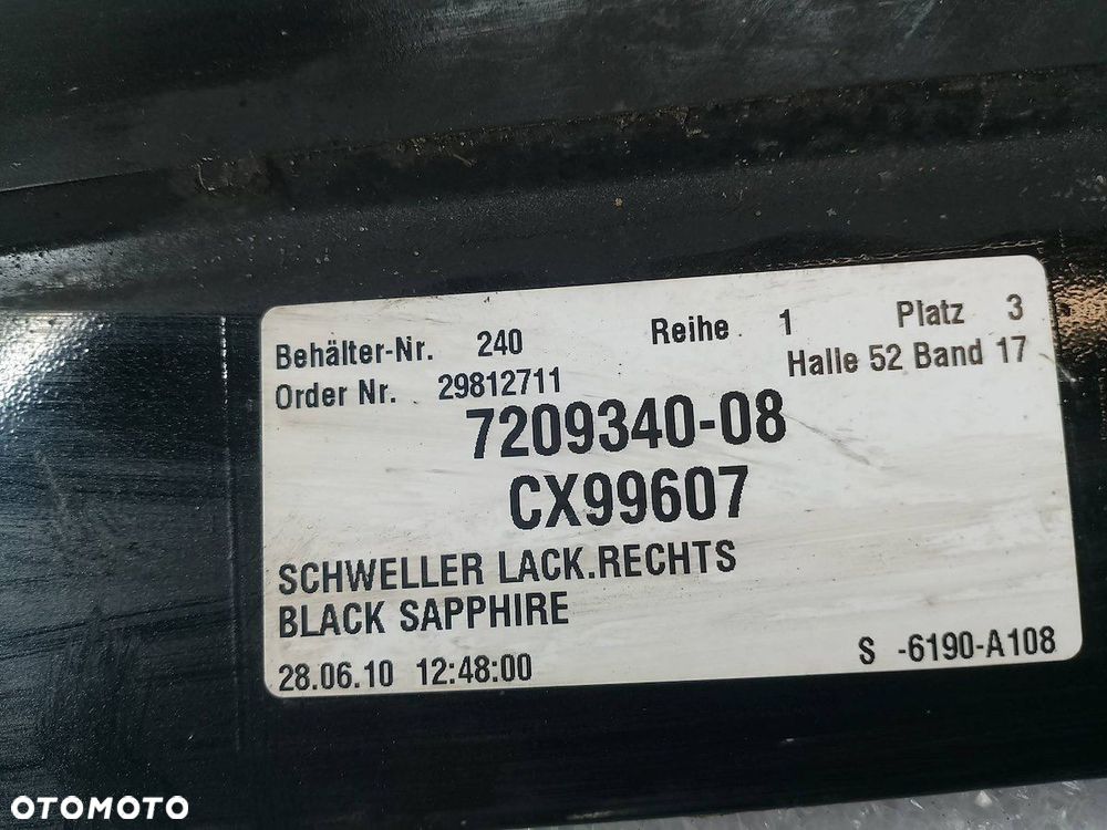 NAKŁADKA PROGU BMW SERIA 7 F01 7209340-08 4.4 - 13