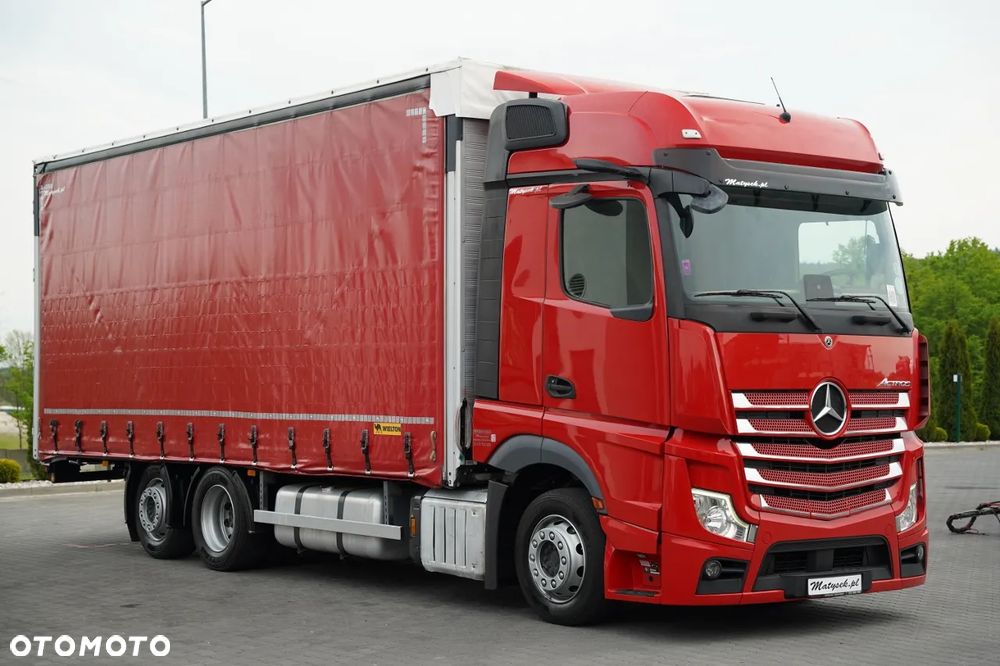 Mercedes-Benz BENZ ACTROS 2545 / FIRANKA - 7,4 M / MEGA / 6x2 / OŚ PODNOSZONA / OŚ PODNOSZONA / WIELTON / 2021 - 9