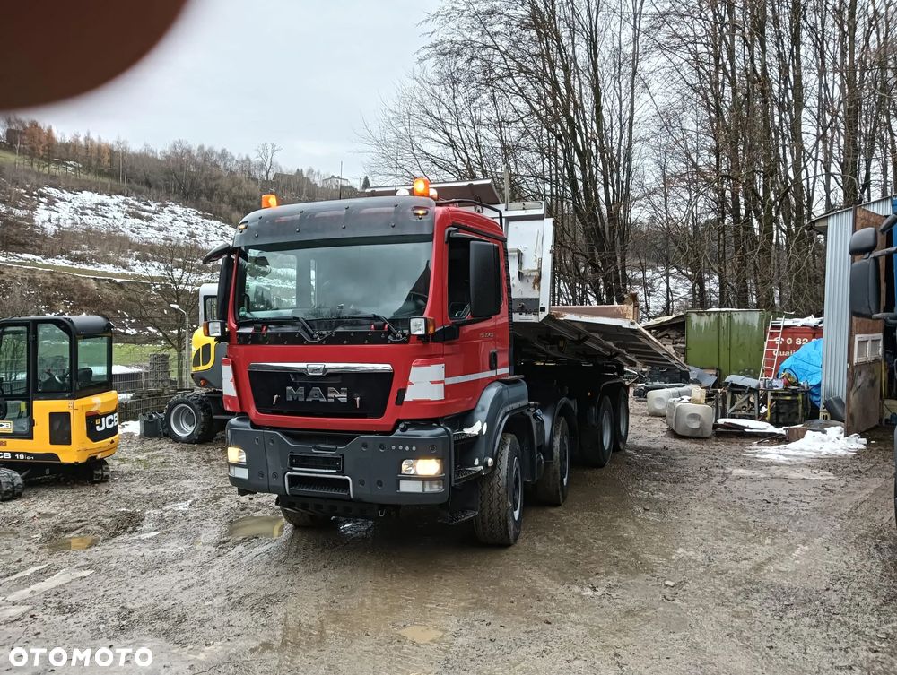 MAN TGS 35.480 8x4 8x4 Wywrotka Trójstronna | Hydroburta | Euro 5 | Resor - 10