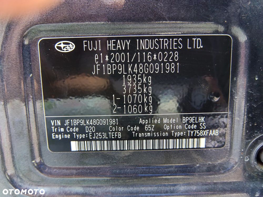 Subaru Legacy 2.5RC 000 - 17