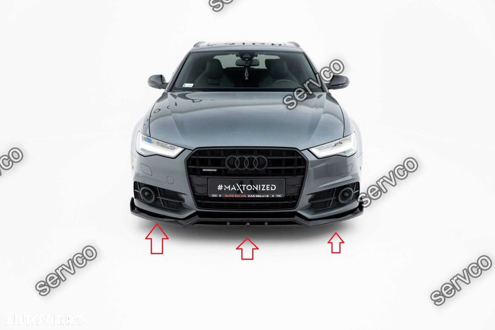 Prelungire bara fata Audi A6 C7 S-line/ S6 C7 14-17 v18 - Maxton - 2