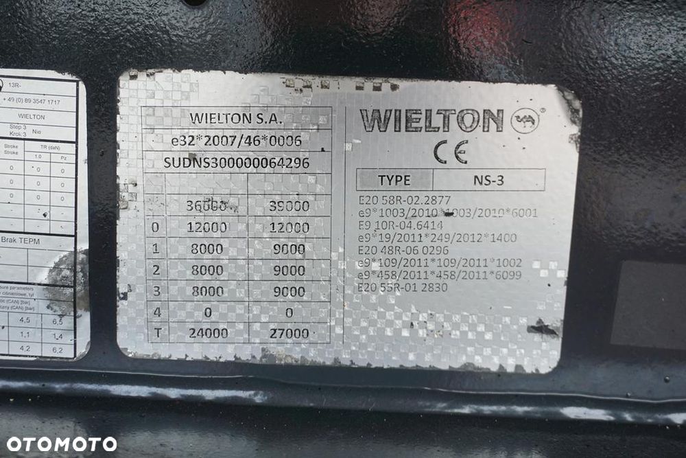 Wielton FIRANKA / MEGA / MULTI LOCK / XL / SAF / OS PODNOSZONA - 11