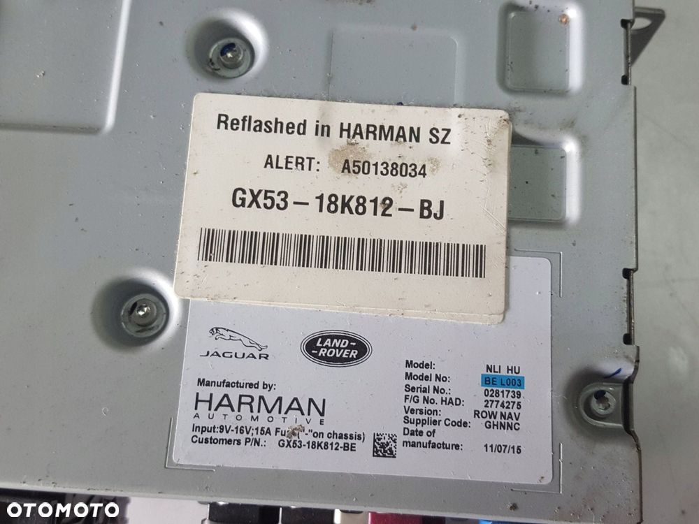 LAND ROVER DISCOVERY SPORT L550 15-18r RADIO NAWIGACJA GX53-18K812-BJ - 4
