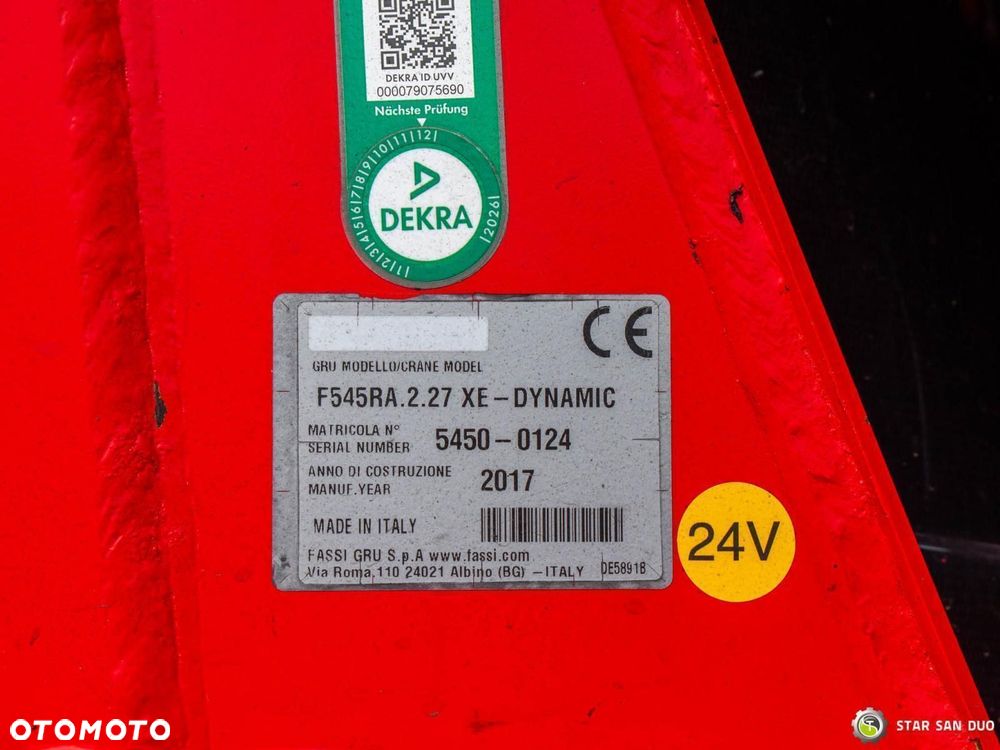Scania R580 6x2 FASSI F545RA.2.27 XE  HDS Żuraw Fly Jib Wciągarka Siodło - 24