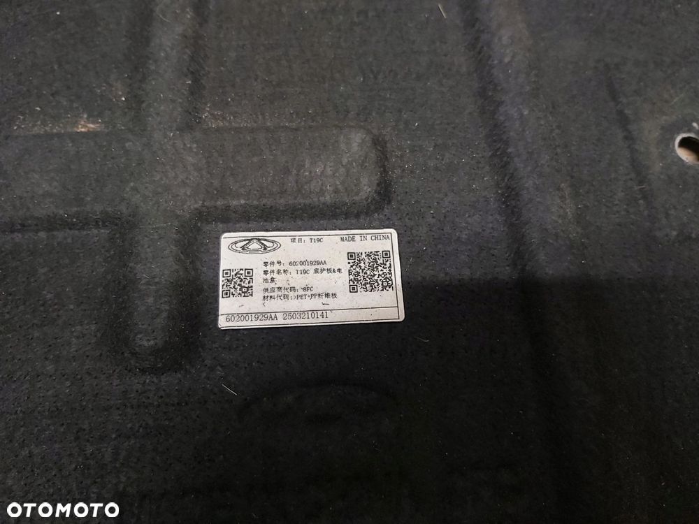 OMODA 5 E5 osłona silnika dolna płyta 602001929AA - 8