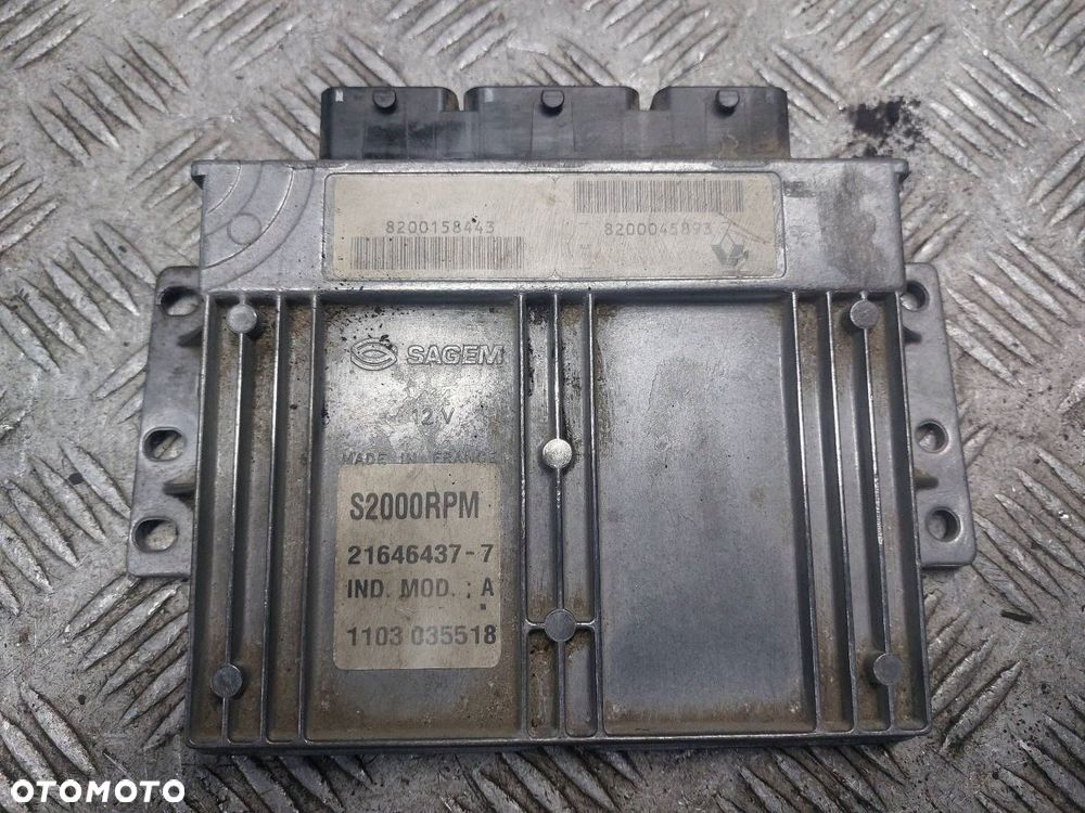 ZESTAW STARTOWY RENAULT LAGUNA II 1.6 16V 8200158443 8200020613 - 2