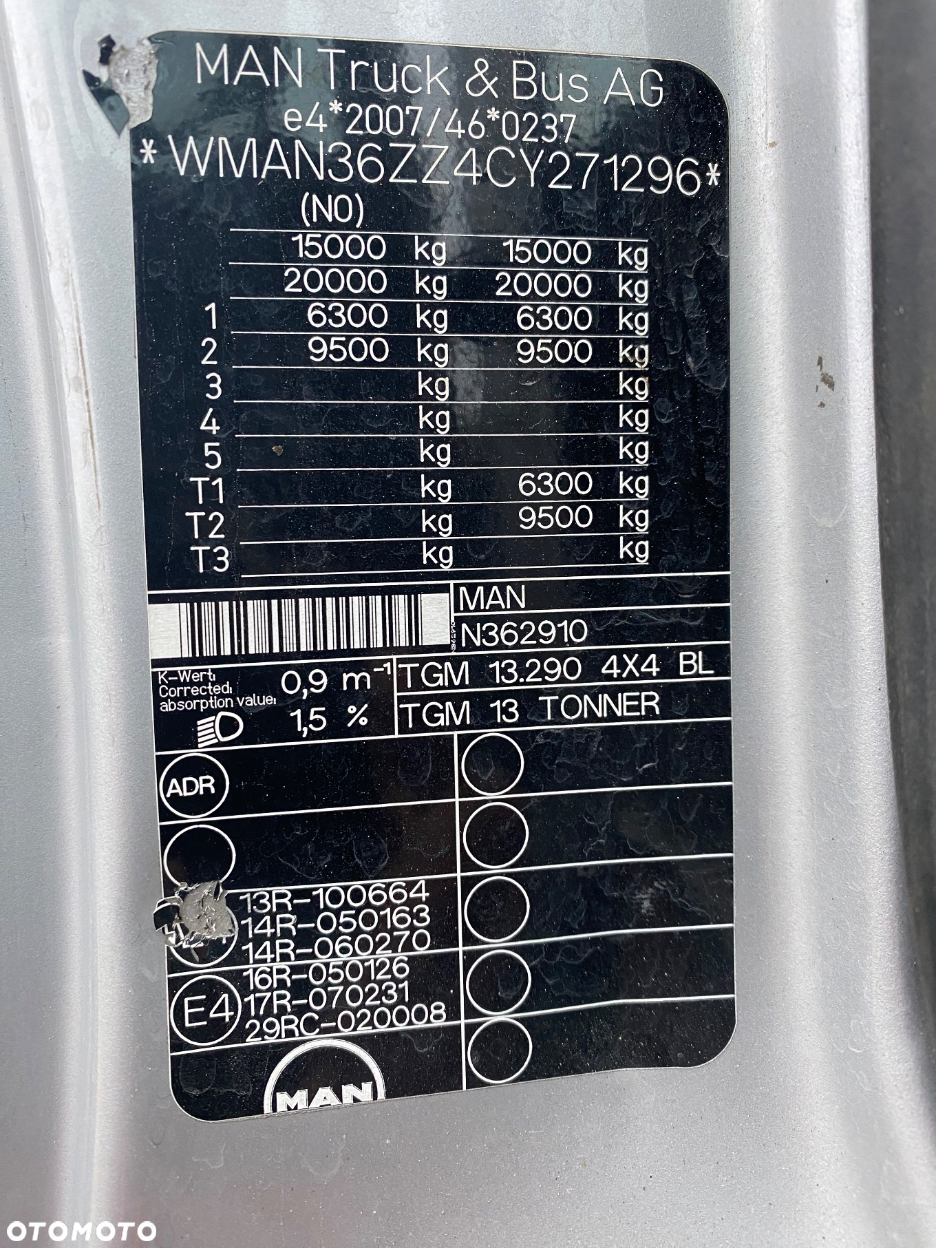 MAN TGM 15.290 4x4 Euro5 Energetyka HMF 1020 wciągarka podest osobowy - 38